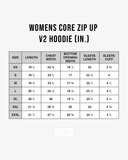 WOMENS CORE ZIP UP V2 HOODIE- PINK