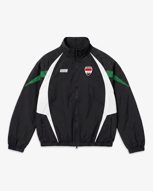IRAQ TRACKSUIT JACKET - BLACK