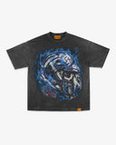 SKULL HELMET TEE - VINTAGE BLACK