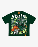 MSU COURT GLADIATOR TEE - GREEN