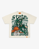 MSU COURT GLADIATOR TEE - CREAM