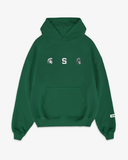 MICHIGAN STATE EMBROIDERED HOODIE V2 - GREEN