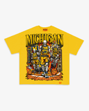 MICHIGAN SKELLY TEE - MAIZE