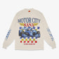 MOTOR CITY RACING LONG SLEEVE TEE - CREME