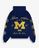MICHIGAN EMBROIDERED COLLECTOR HOODIE - NAVY