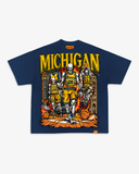 MICHIGAN SKELLY TEE - NAVY