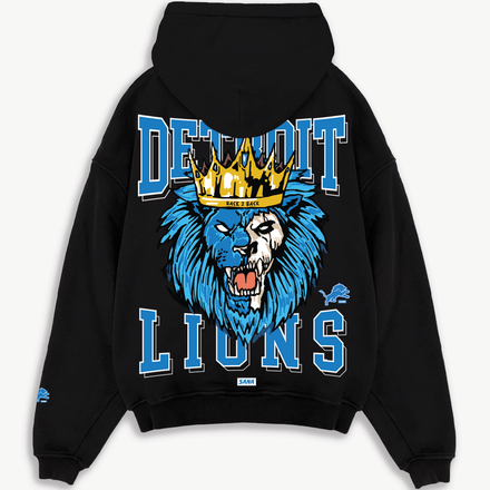 ROAR LIONS HOODIE - BLACK