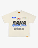 SANA RACING TEAM TEE - CREAM *(PRE-ORDER)*