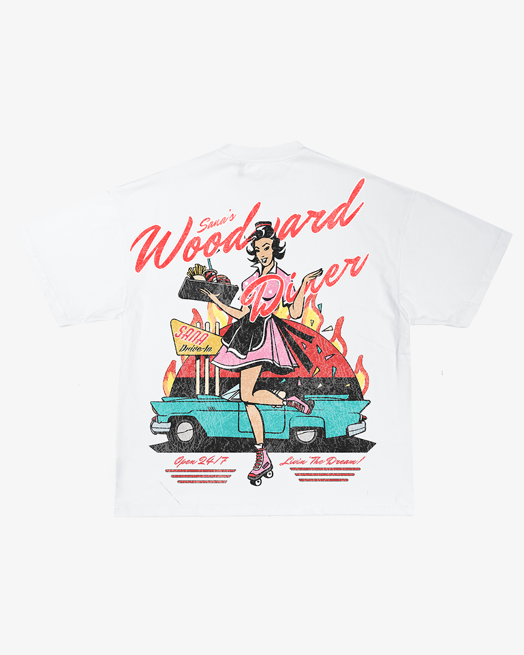 SANA DINER TEE - WHITE