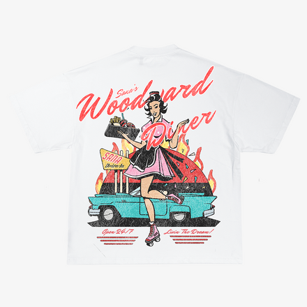 SANA DINER TEE - WHITE