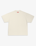 LACE UP TEE - CREAM