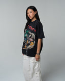 SKELLY SKATE TEE - WASHED BLACK
