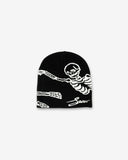 SKULL BEANIE - BLACK