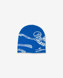 SKULL BEANIE - BLUE