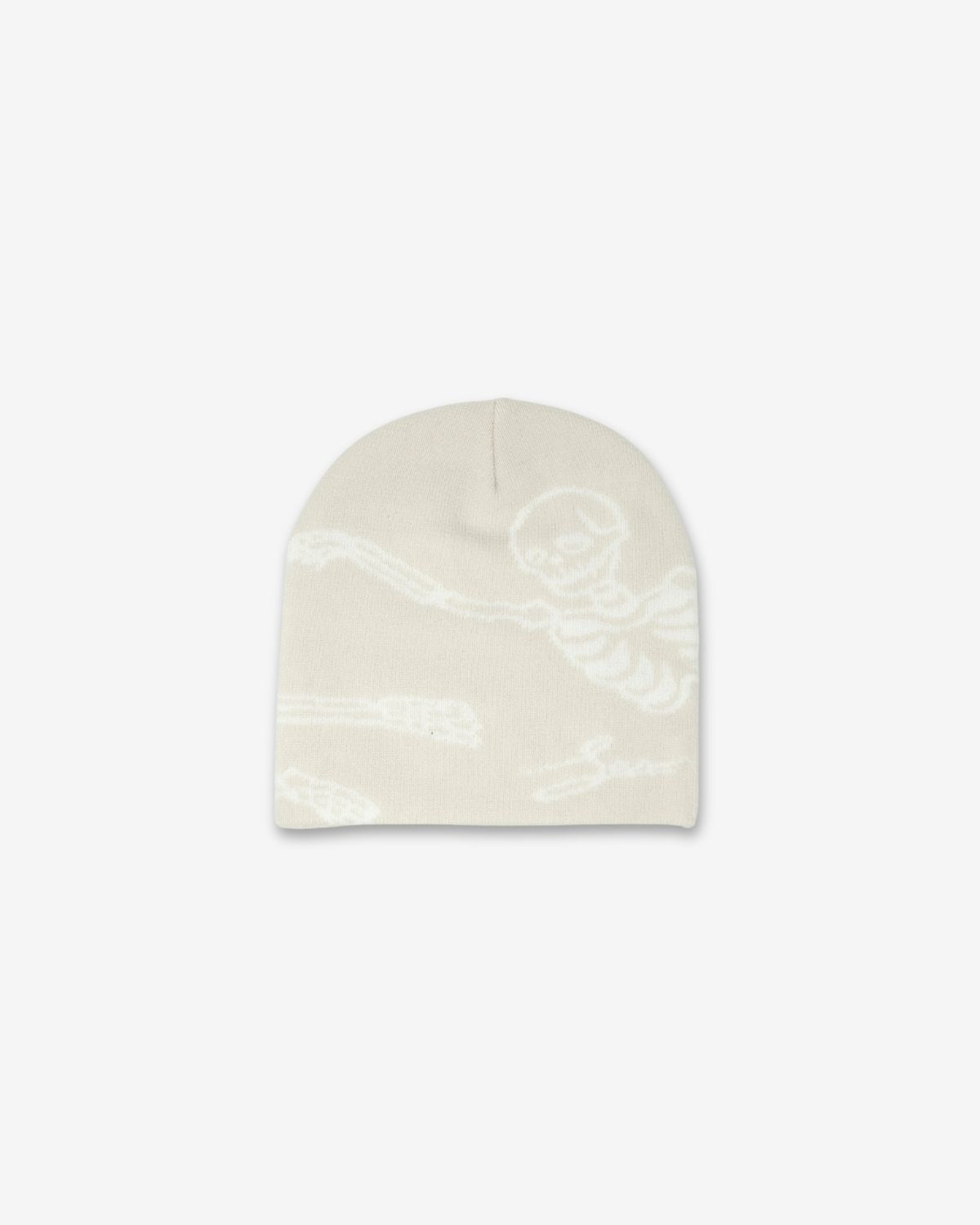 SKULL BEANIE - CREAM