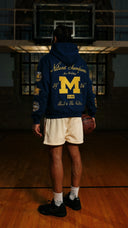MICHIGAN EMBROIDERED COLLECTOR HOODIE - NAVY