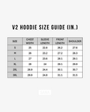 Hoodie size chart