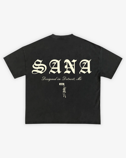 SANA TEE - VINTAGE BLACK