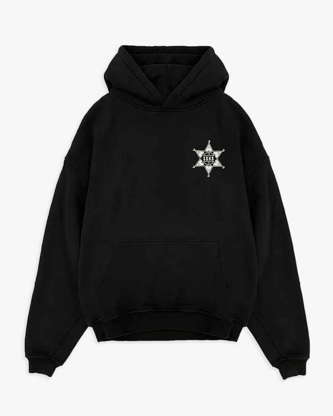 WANTED SKULL HOODIE - OFF BLACK