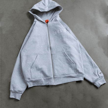 CORE ZIP HOODIE - ASH GRAY