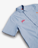 STRIPED RESORT SHIRT - LIGHT BLUE