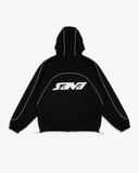 3M REFLECTIVE HALF ZIP - BLACK