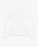 CORE WAFFLE KNIT LS - WHITE