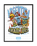 MESSI CHAMPIONS CANVAS PRINT